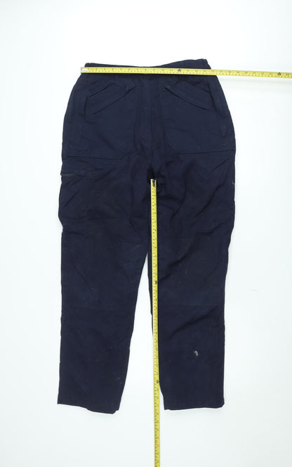 Regatta Men's Blue Cargo Trousers L 31in Inside Leg Lightweight Workwear