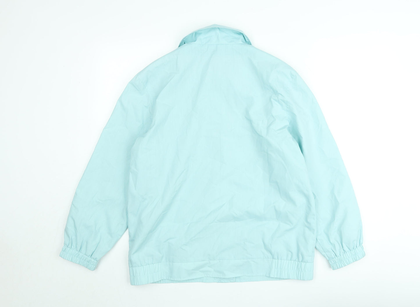 Damart Women Blue Size 12 Basic Jacket with Pockets