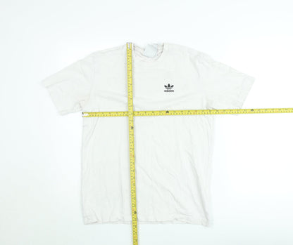 Adidas Men's White XS Trefoil Logo Short Sleeve Crew Neck T-Shirt