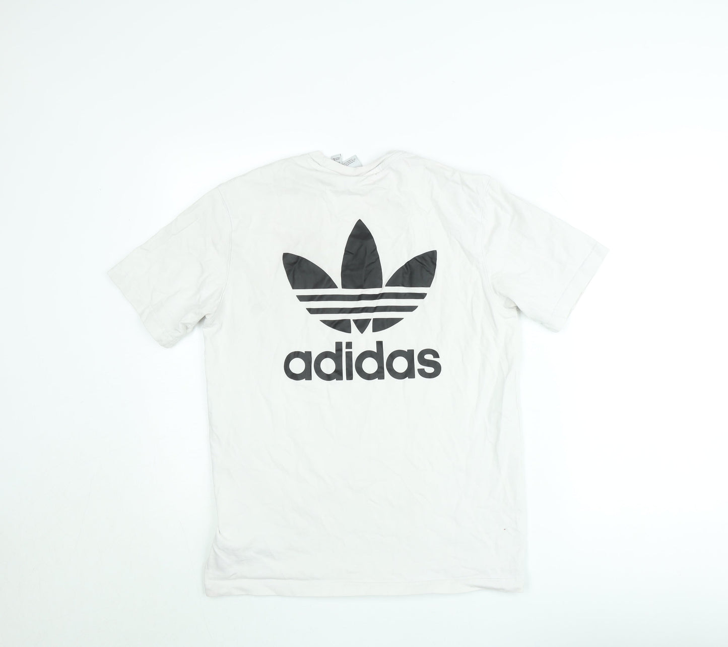 Adidas Men's White XS Trefoil Logo Short Sleeve Crew Neck T-Shirt
