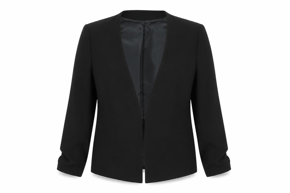 Front view of Atmosphere Women Black, size 12, Regular Fit Tailored Blazer