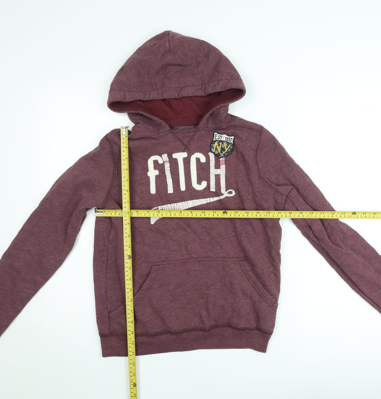 Abercrombie Kids Burgundy Pullover Hoodie 15/16 Teens Casual