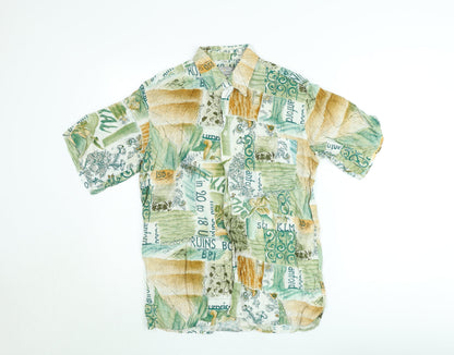 Silverstone Men’s Multicoloured Cotton Hawaiian Shirt M 39in Short Sleeve