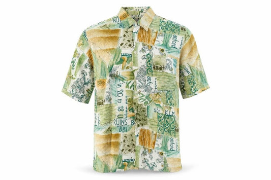 Silverstone Men’s Multicoloured Cotton Hawaiian Shirt M 39in Short Sleeve