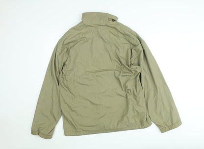 Adidas Men's Green Windbreaker Jacket Size S Full Zip Lightweight