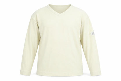 Cedarwood State Men's Beige Cotton V-Neck Jumper Size M