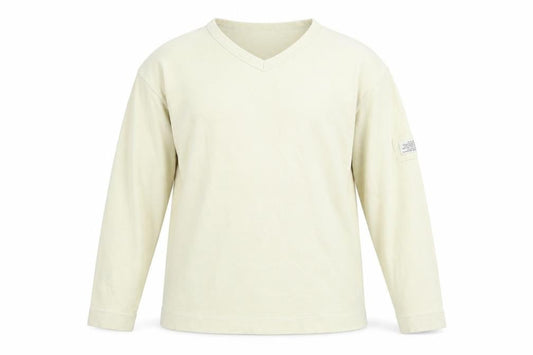 Cedarwood State Men's Beige Cotton V-Neck Jumper Size M