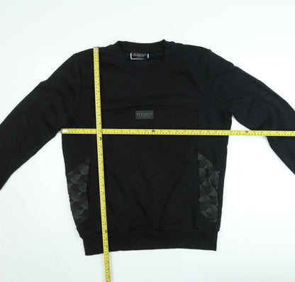 Mens UK Size L McKenzie Black Pullover Sweatshirt