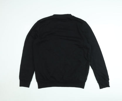Mens UK Size L McKenzie Black Pullover Sweatshirt