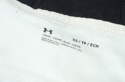 Under Armour Boys Black XS Full Zip Hooded Sports Jacket