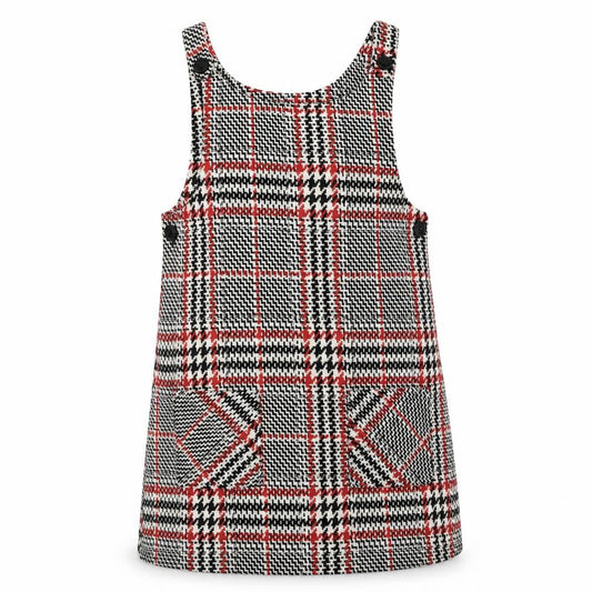 Dunnes Stores Teens Multicoloured Check Pinafore Dress 2-3 Years