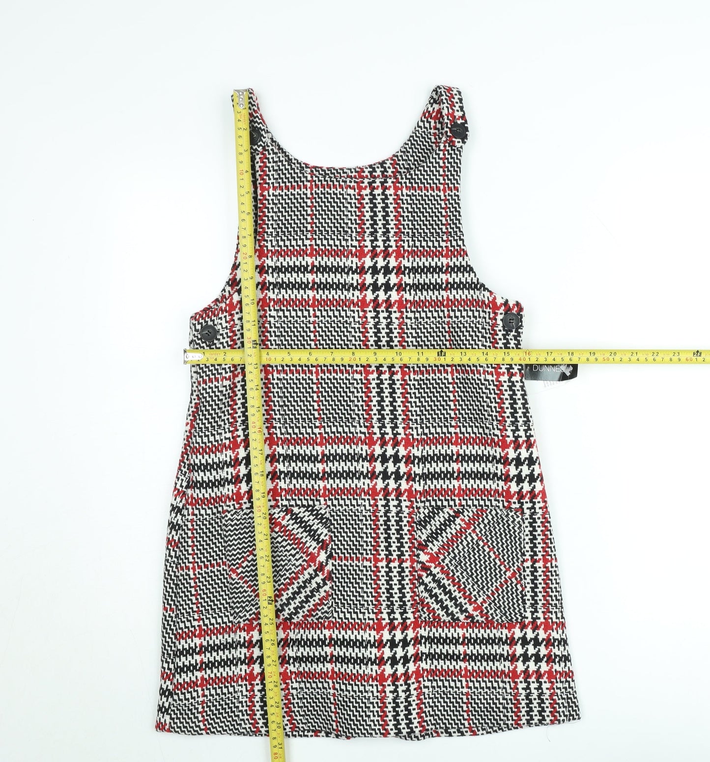 Dunnes Stores Teens Multicoloured Check Pinafore Dress 2-3 Years