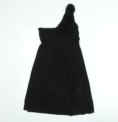 b.p.c. Bonprix Women’s Black One Shoulder A-Line Dress Size 8