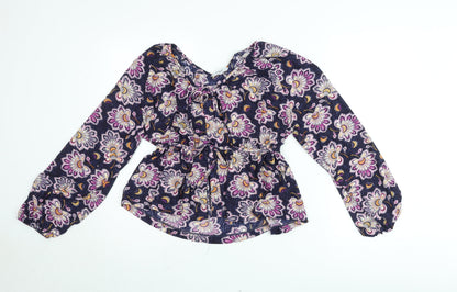 Next Women’s Multicoloured Floral Tunic Blouse Size 12