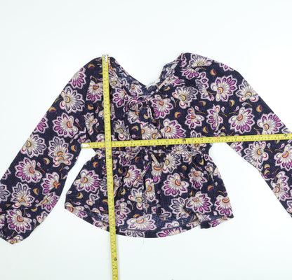 Next Women’s Multicoloured Floral Tunic Blouse Size 12