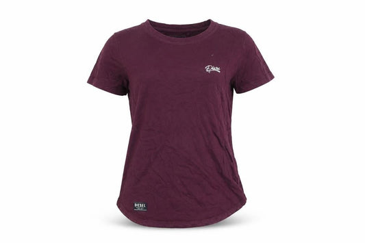 Womens UK Size S Diesel Purple Basic T-Shirt