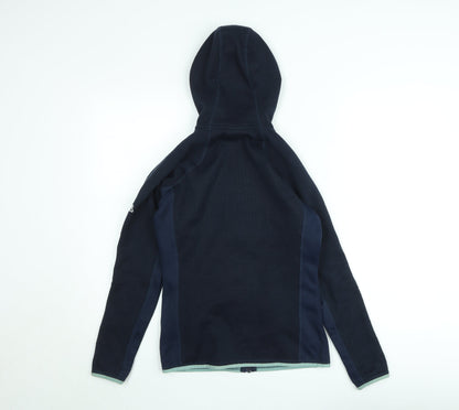 Craghoppers Boys Blue Hooded Full Zip Fleece Jacket UK 8 Years