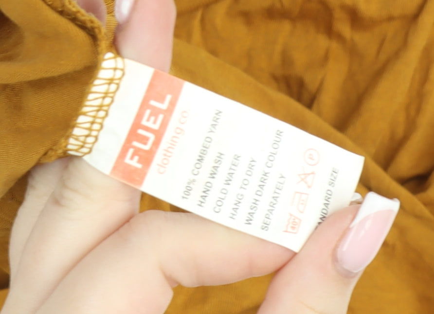 Nike Pro Men's Brown 2XL Regular Fit Sports T-Shirt