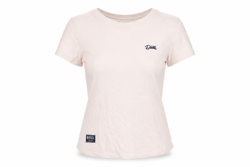 Womens UK Size S Diesel Pink Basic T-Shirt