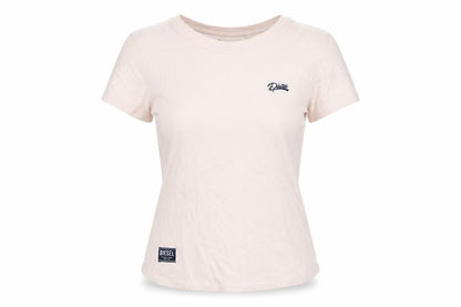 Womens UK Size S Diesel Pink Basic T-Shirt