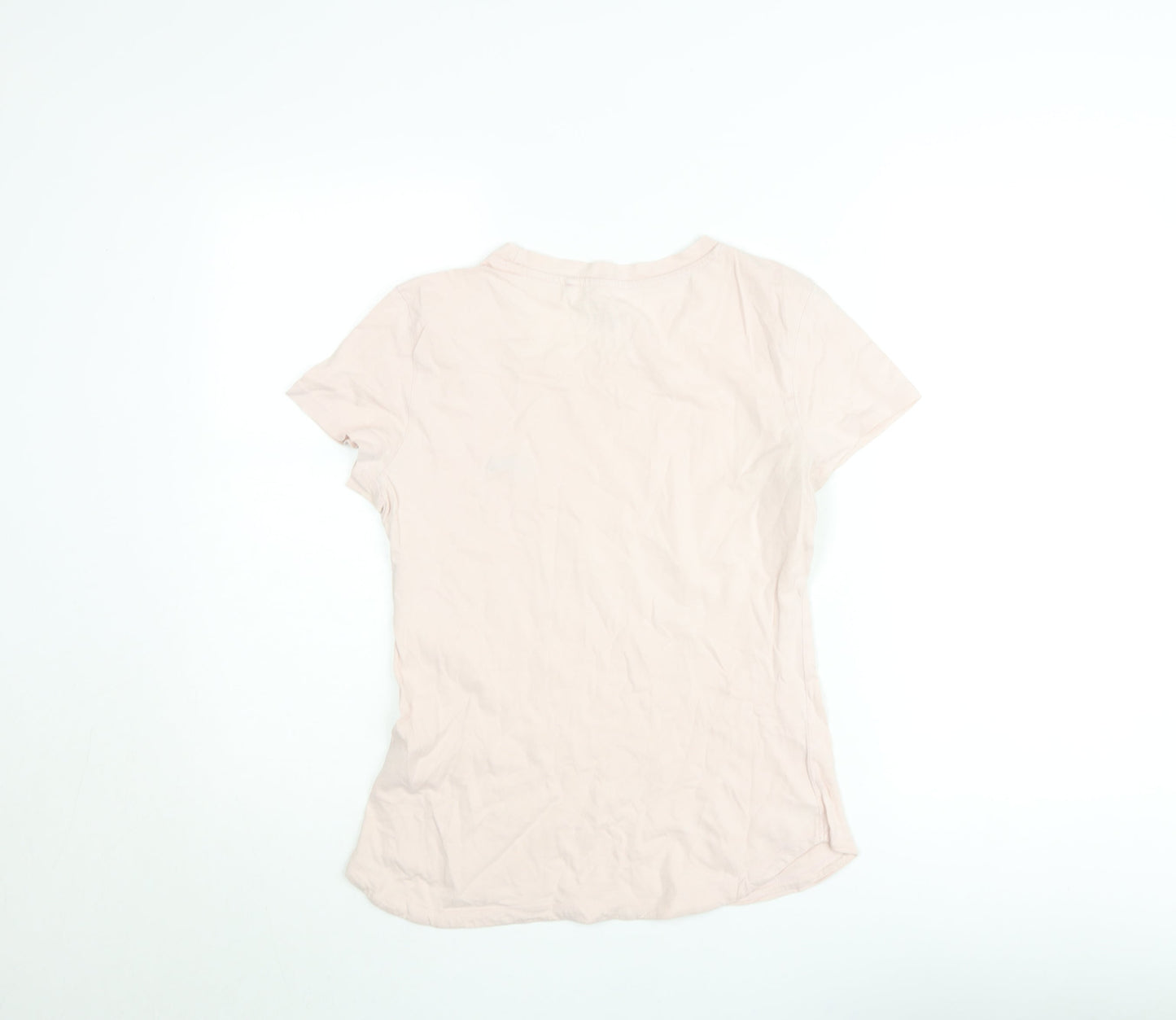 Womens UK Size S Diesel Pink Basic T-Shirt