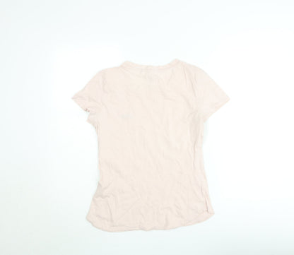 Womens UK Size S Diesel Pink Basic T-Shirt