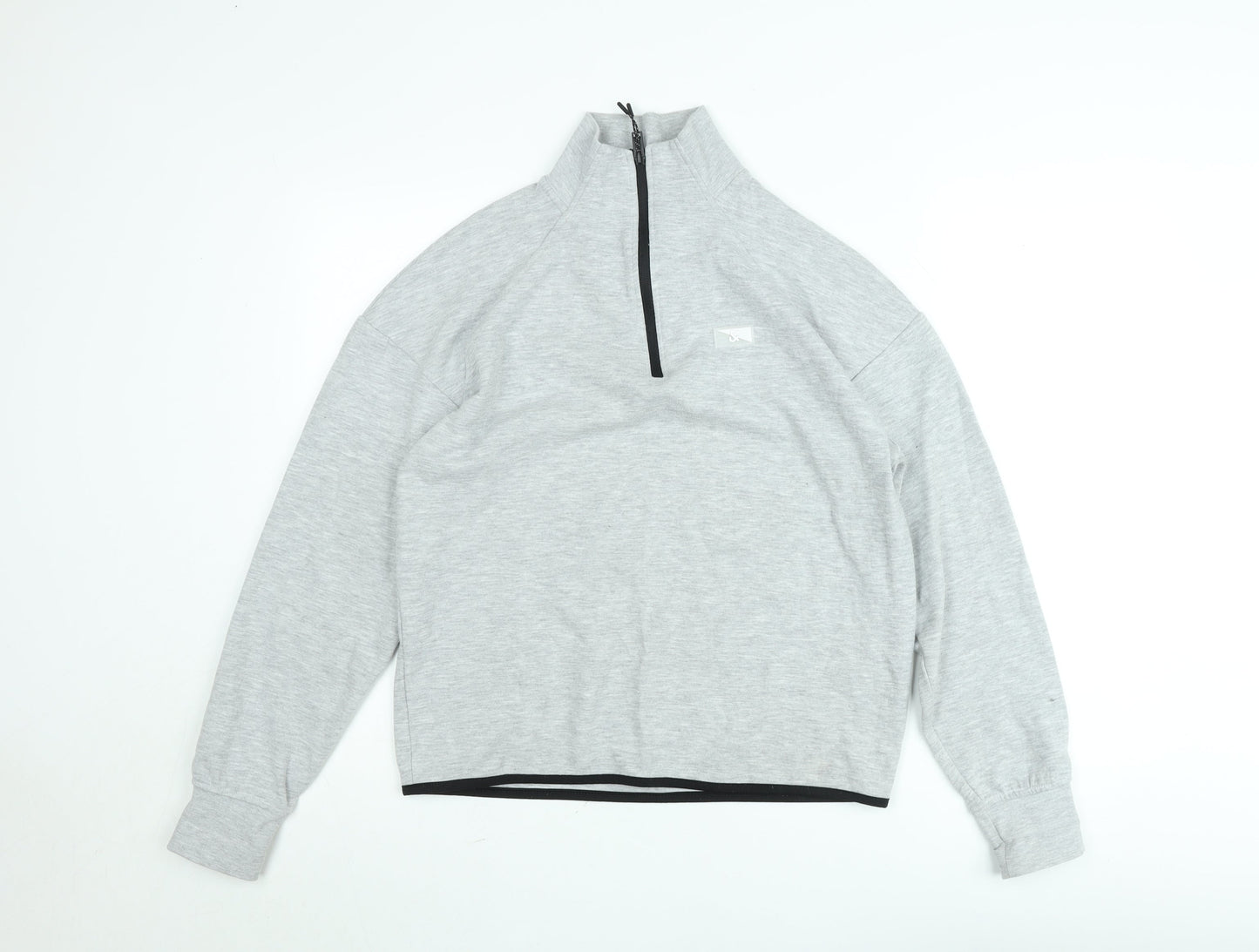 Mens UK Size L JACK & JONES Grey 1/2 Zip Sweatshirt
