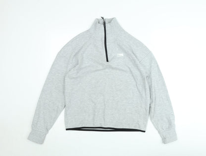 Mens UK Size L JACK & JONES Grey 1/2 Zip Sweatshirt