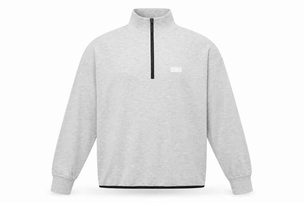 Mens UK Size L JACK & JONES Grey 1/2 Zip Sweatshirt