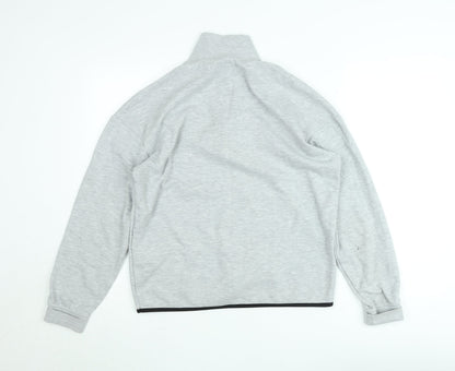 Mens UK Size L JACK & JONES Grey 1/2 Zip Sweatshirt