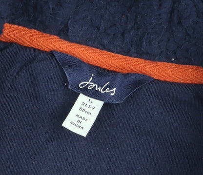 Joules Boys Blue Hooded Fleece Lined Puffer Jacket 2 Years