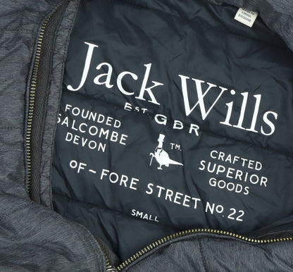 Womens UK Size S Jack Wills Grey Puffer Jacket