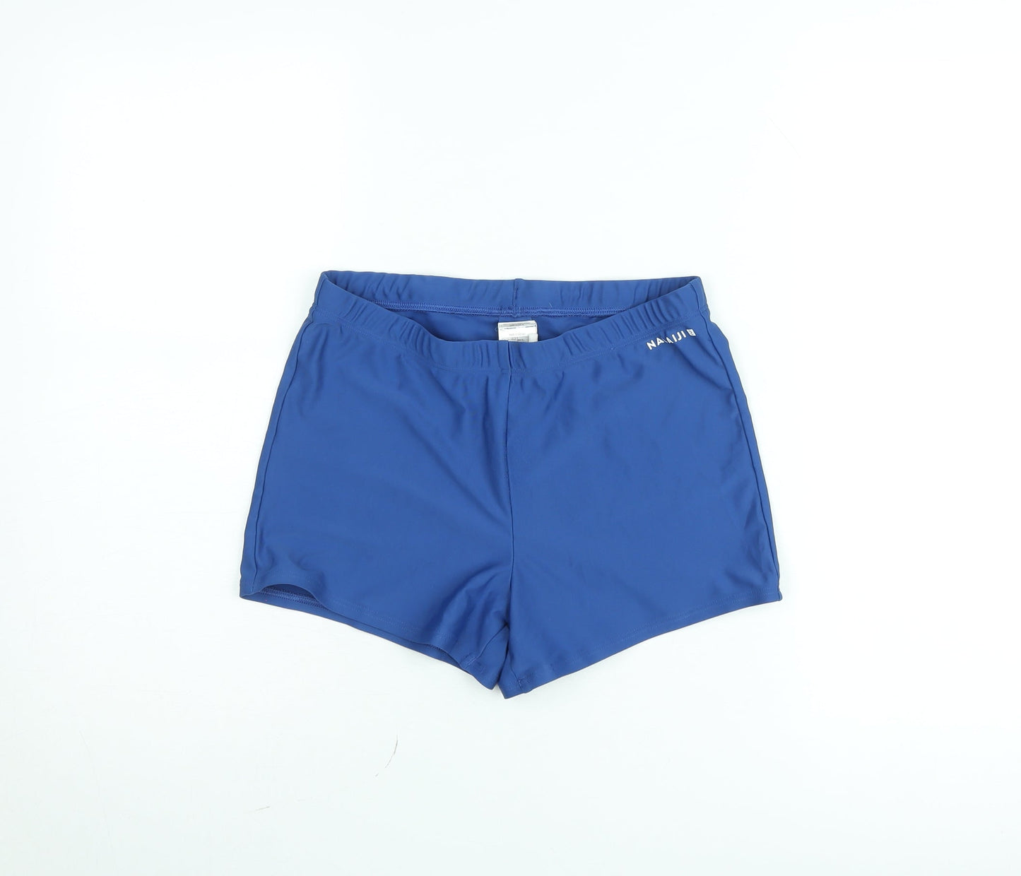 Decathlon Boys Blue XL Athletic Swim Shorts Elastic Waist Lightweight