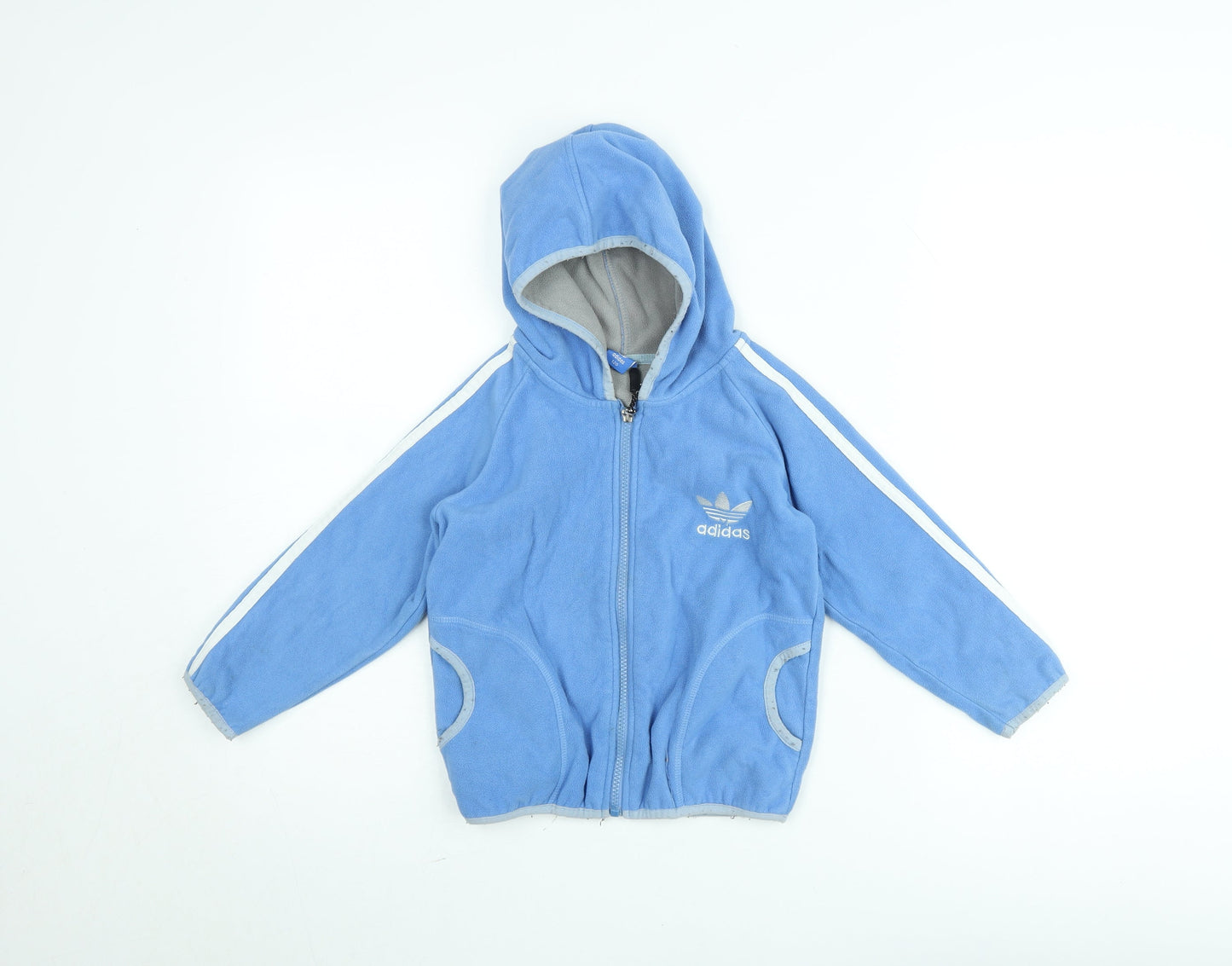 Boys UK Size 6-7 Years adidas Blue Track Jacket