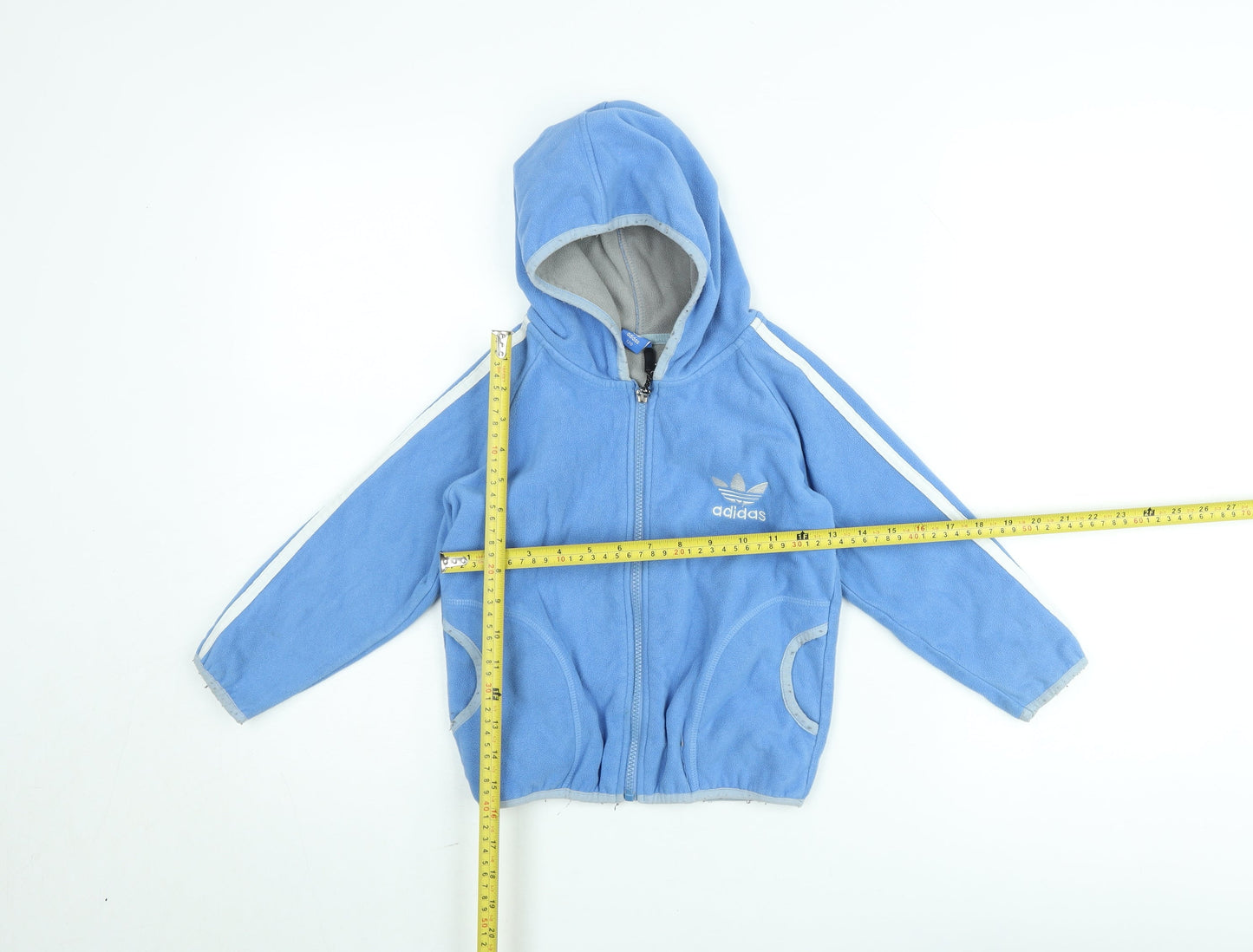 Boys UK Size 6-7 Years adidas Blue Track Jacket