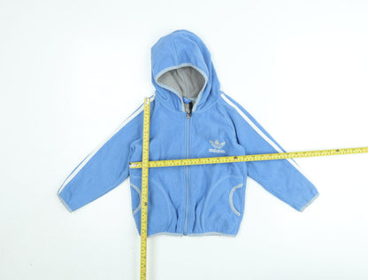 Boys UK Size 6-7 Years adidas Blue Track Jacket
