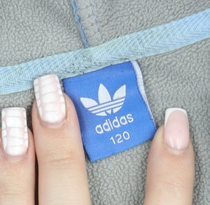 Boys UK Size 6-7 Years adidas Blue Track Jacket