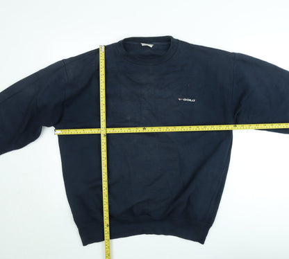 Gola Men’s Blue Pullover Fleece Sweatshirt L Crew Neck Vintage