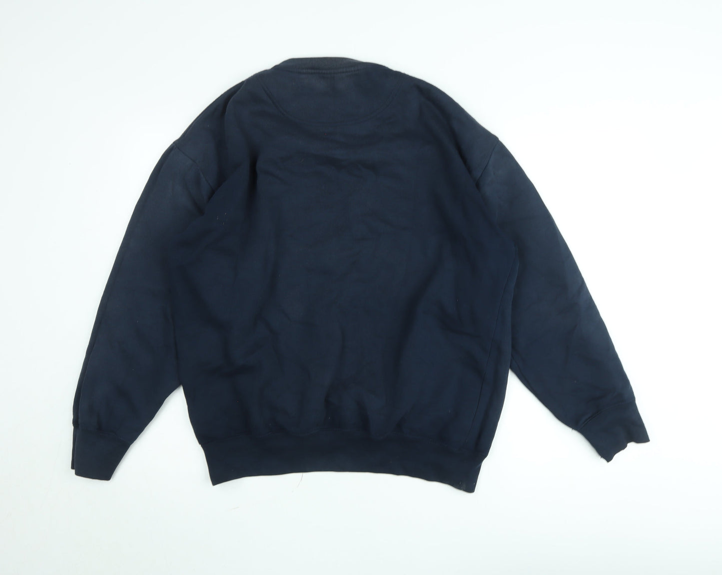 Gola Men’s Blue Pullover Fleece Sweatshirt L Crew Neck Vintage