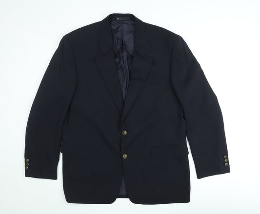 Mens UK Size 42 BHS Regular Blue Suit Jacket
