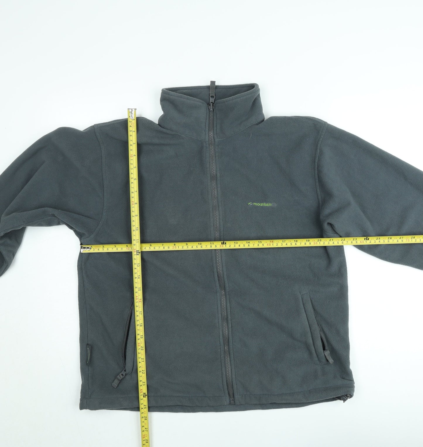 Mountainlife Men’s Grey Fleece Full Zip Outdoor Jacket M