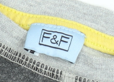 F&F Boys Grey Long Sleeve 'Awesome Street Dude' Graphic T-Shirt 5-6 Years