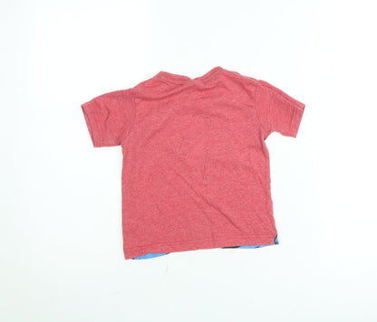 Marvel Boys Red Captain America Graphic T-Shirt 2-3 Years