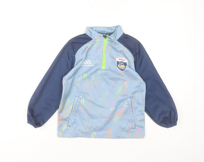 MCSport Boys Blue 7-8 Years Track Jacket Cúl Camps 1/4 Zip Lightweight Activewear