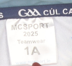 MCSport Boys Blue 7-8 Years Track Jacket Cúl Camps 1/4 Zip Lightweight Activewear