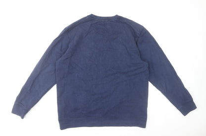 Mens UK Size L adidas Blue Pullover Sweatshirt