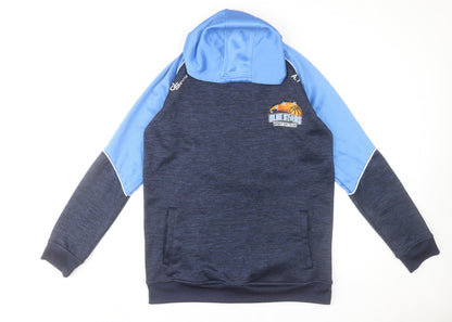 CS Sports Men's Blue Pullover Hoodie L Basketball Club Sweatshirt