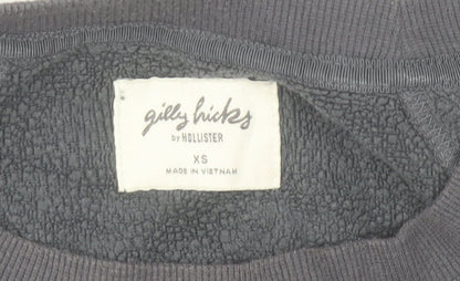 Gilly Hicks by Hollister Women’s Grey Pullover Sweatshirt XS Relaxed Fit