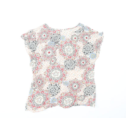 s.Oliver Women's Multicoloured Size 12 Bohemian Paisley Viscose Tunic Blouse
