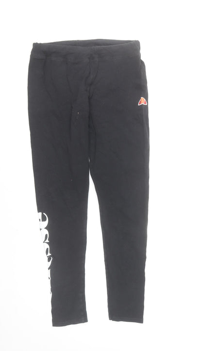 Womens UK Size 12 ellesse  Ankle Black Leggings